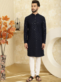 SOJANYA Motif Etnik Sulaman Kurta Kapas Tulen Labuci Biasa Dengan Churidar