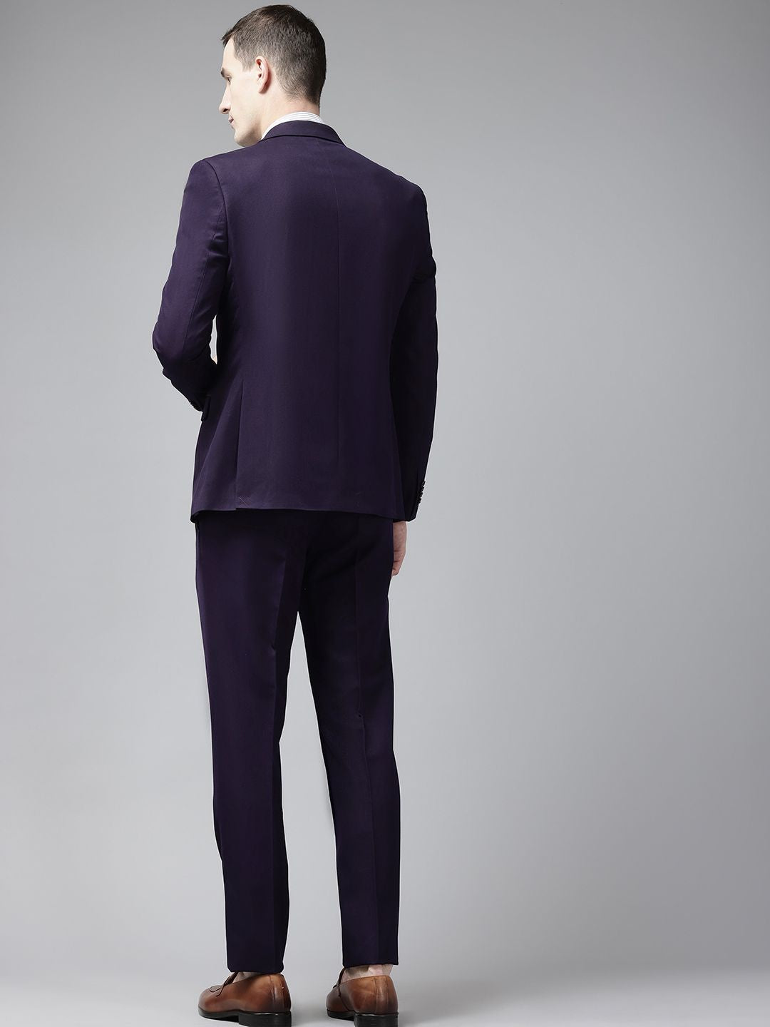 Park Avenue bertelur Lapel Collar Slim Fit 2 Piece Formal Suit