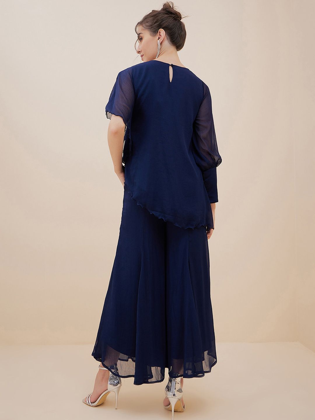 Antheaa Embellished Tunic With Palazzos