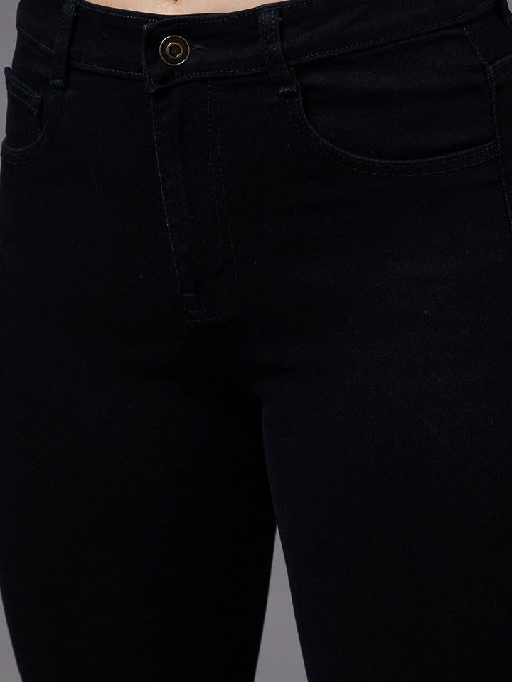 Miss Chase Women Black Skinny Fit Mid-Rise Stretchable Jeans