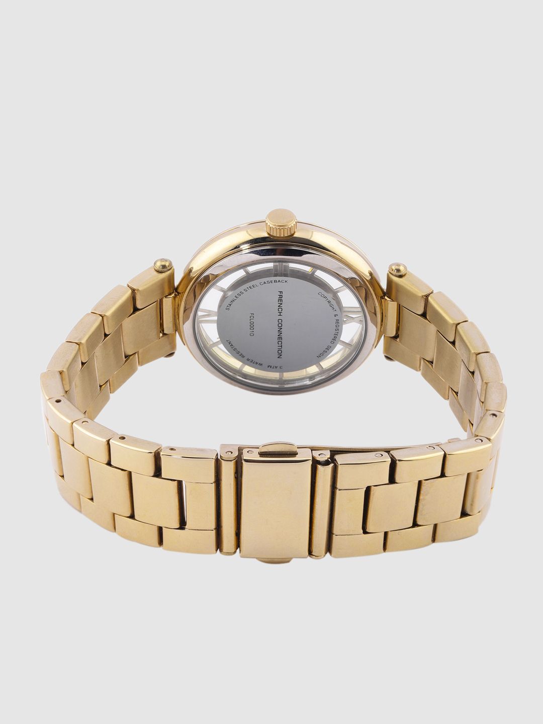 Sambungan Perancis Wanita Analog-toni Emas Watch FCL0001D