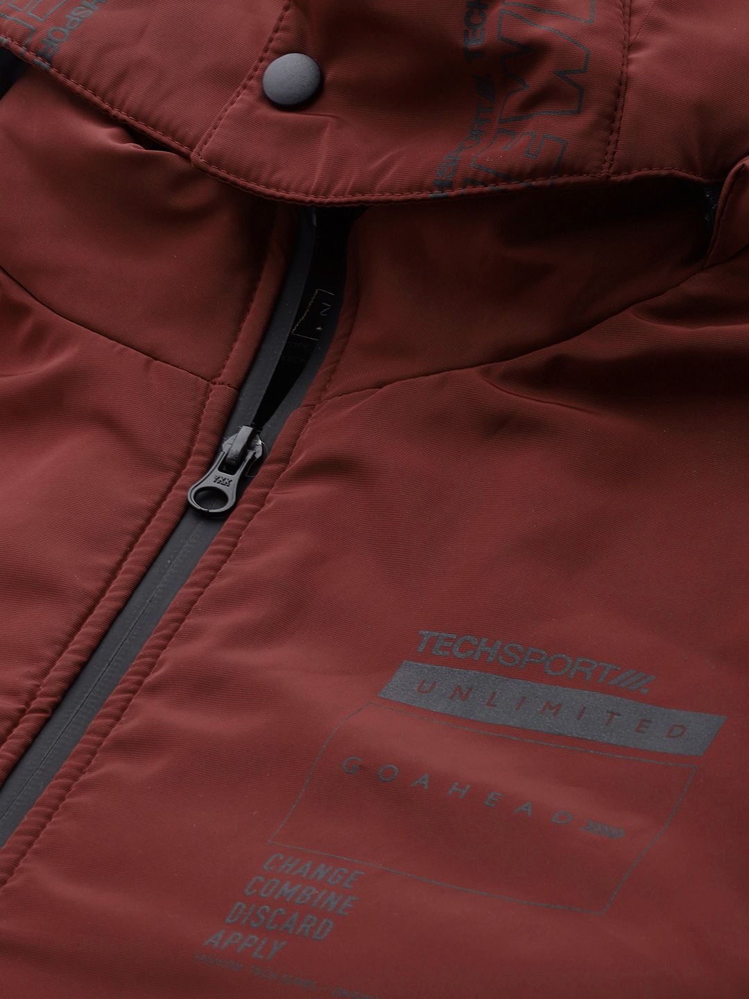 The Indian Garage Co Men Zip-Front Bomber Jacket with Detachable Hood