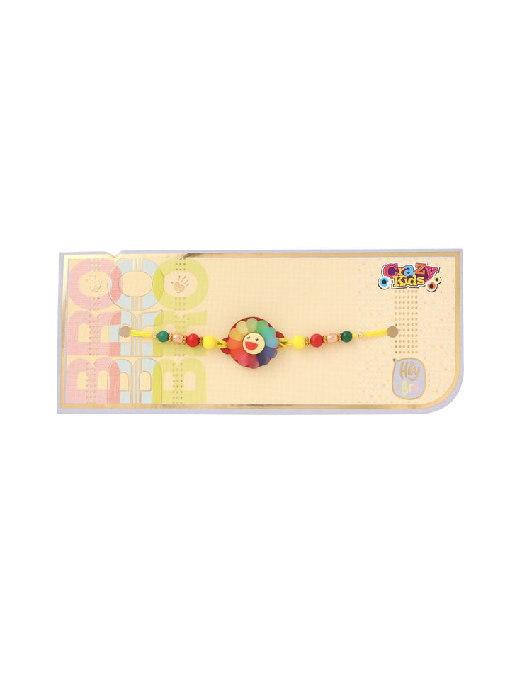 Rakhi Manik Tiruan Pelbagai Warna Kanak-kanak NVR dengan Roli Chawal Chandan &amp; Mishri