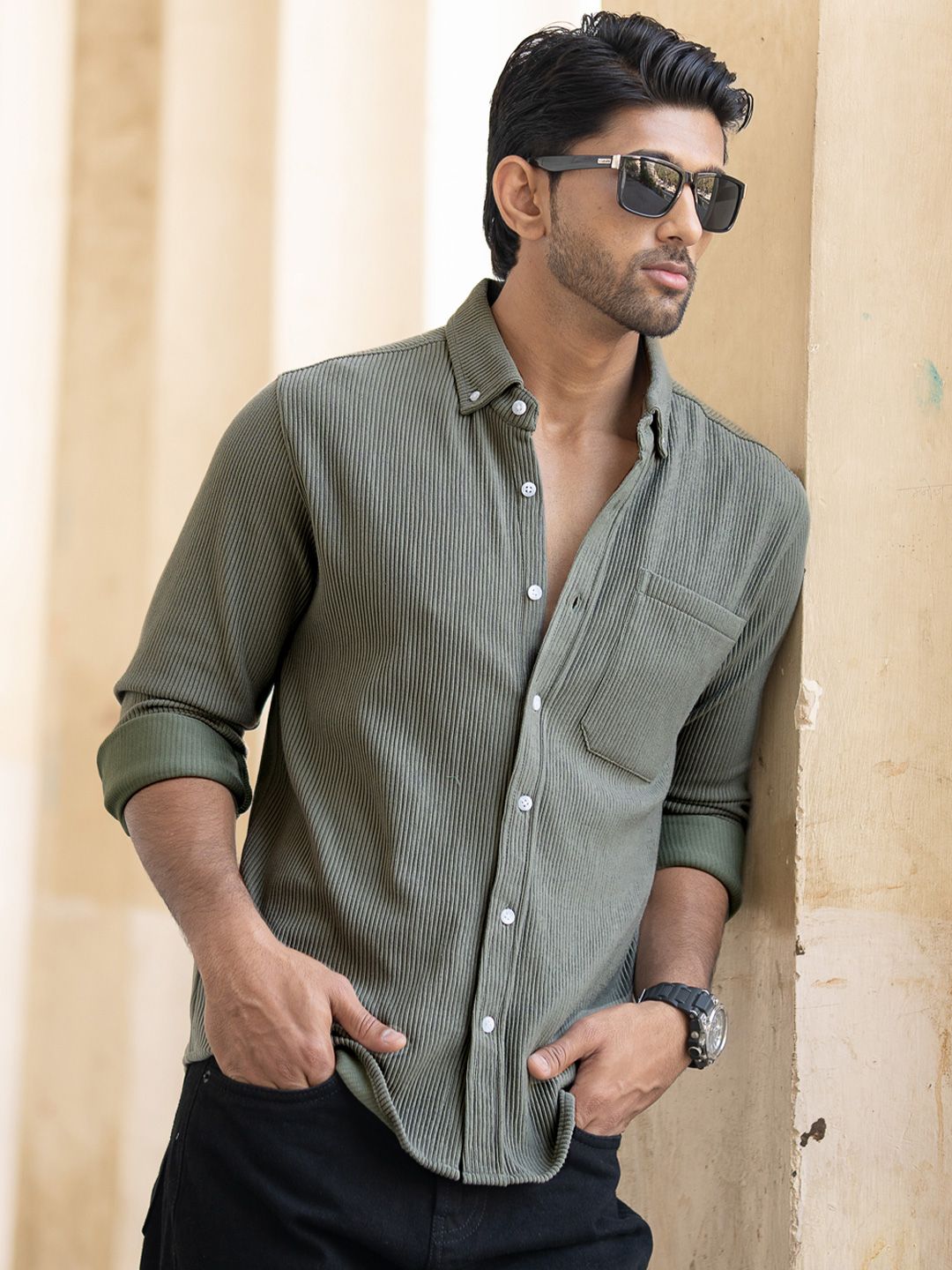 Powerlook Men Opaque Casual Shirt