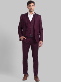 Park Avenue Men Super Slim-Fit Single Breasted Three-Pieces Formal Suits