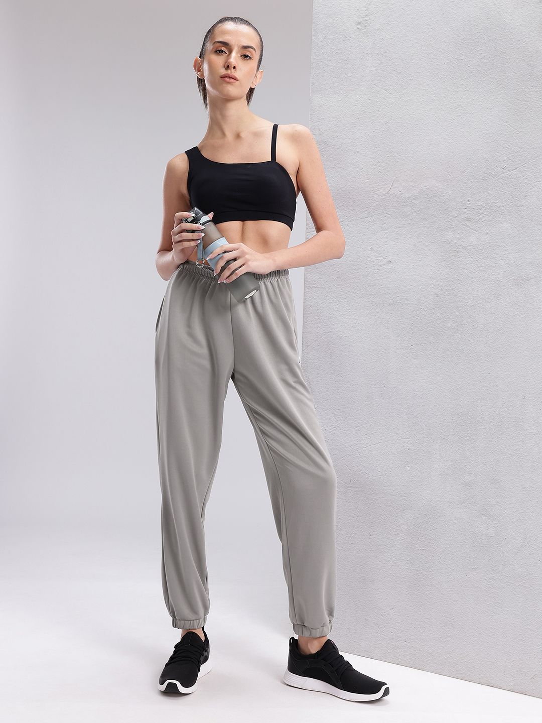 HRX by Hrithik Roshan Women Typography Print Mid-Rise Running Joggers