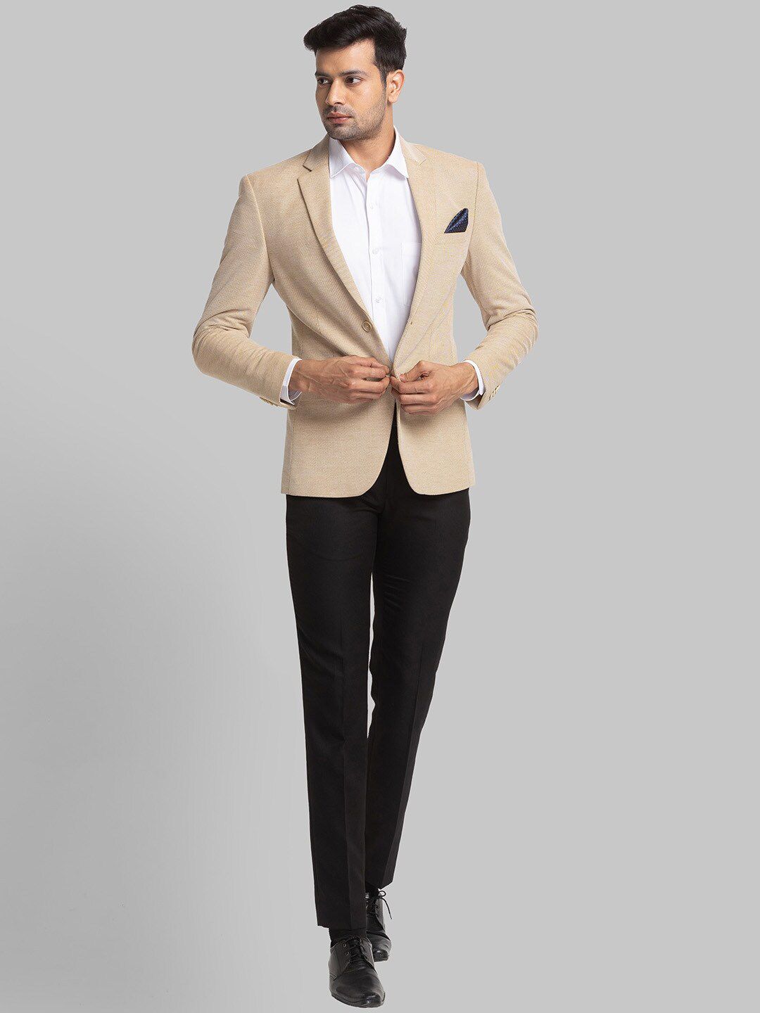 Park Avenue Self Design Single-Breasted Active Fit Casual Blazer