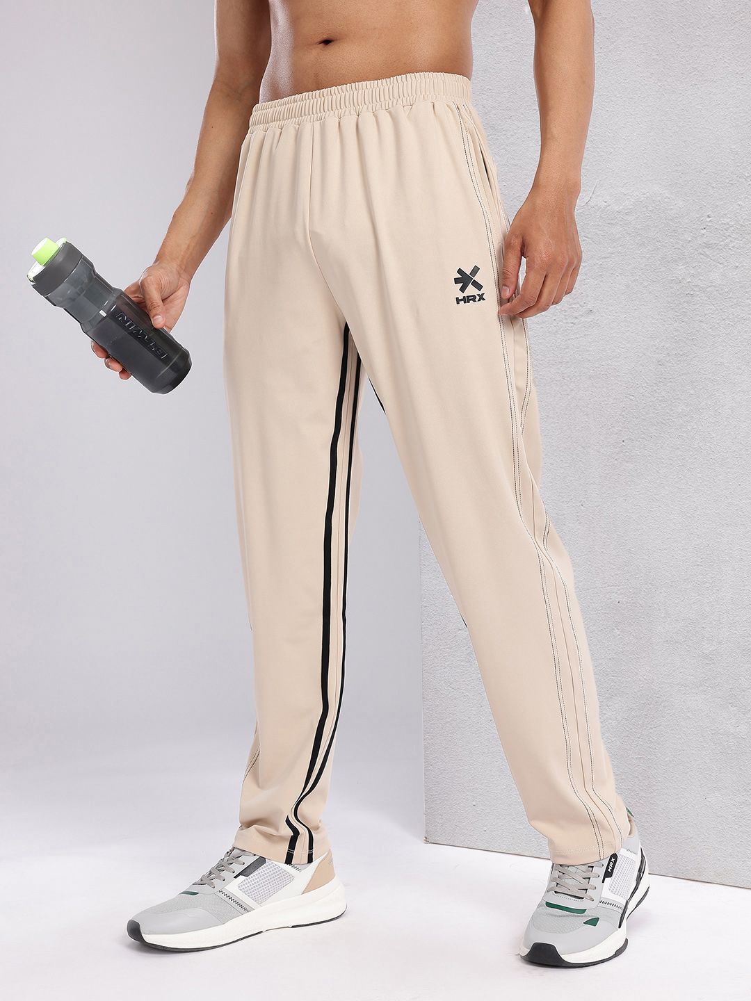 HRX by Hrithik Roshan Men Striped Detail Training Track Pants