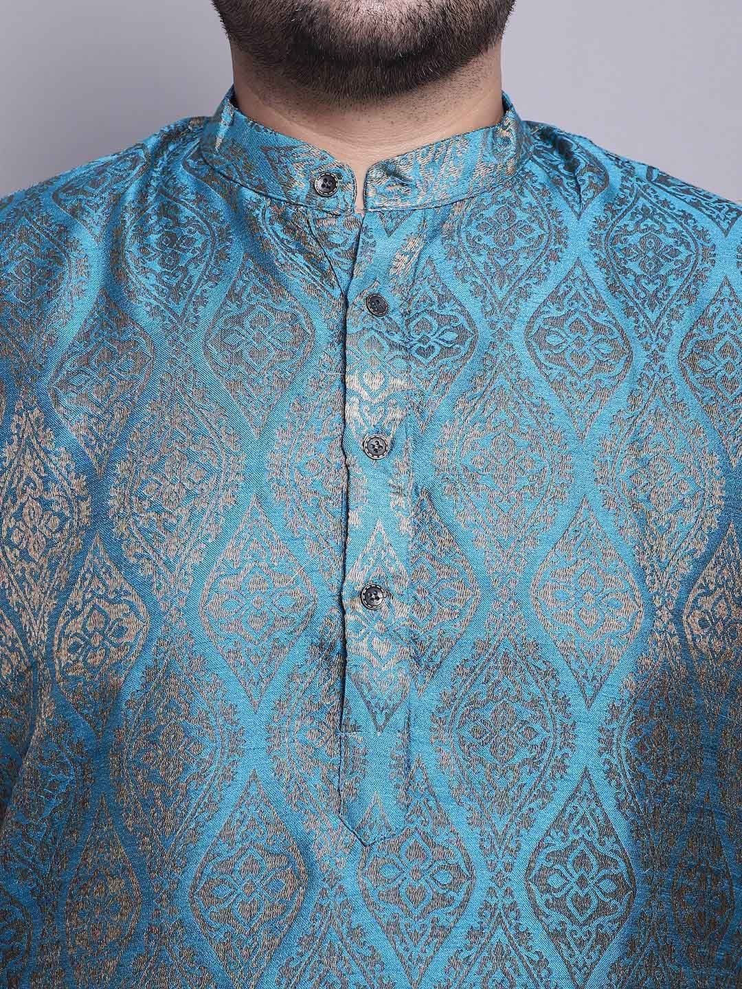 SOJANYA PLUS Woven Design Kurta & Pyjamas With Nehrujacket