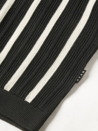 THE BEAR HOUSE Men Striped Regular Fit Cotton Polo Collar T-Shirt