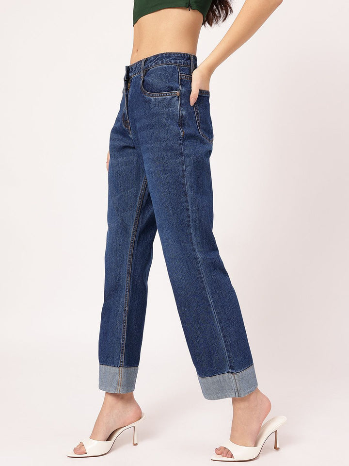 DressBerry Women Effortlessly Cool Whiskers & Chevrons Jeans