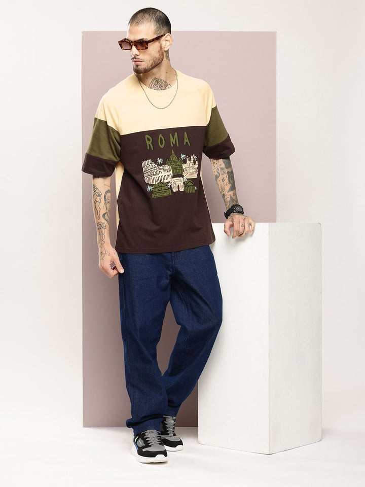 DILLINGER Men Graphic Printed Oversized T-shirt