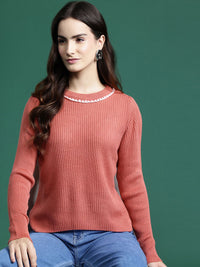 DressBerry Pure Acrylic Ribbed Pullover