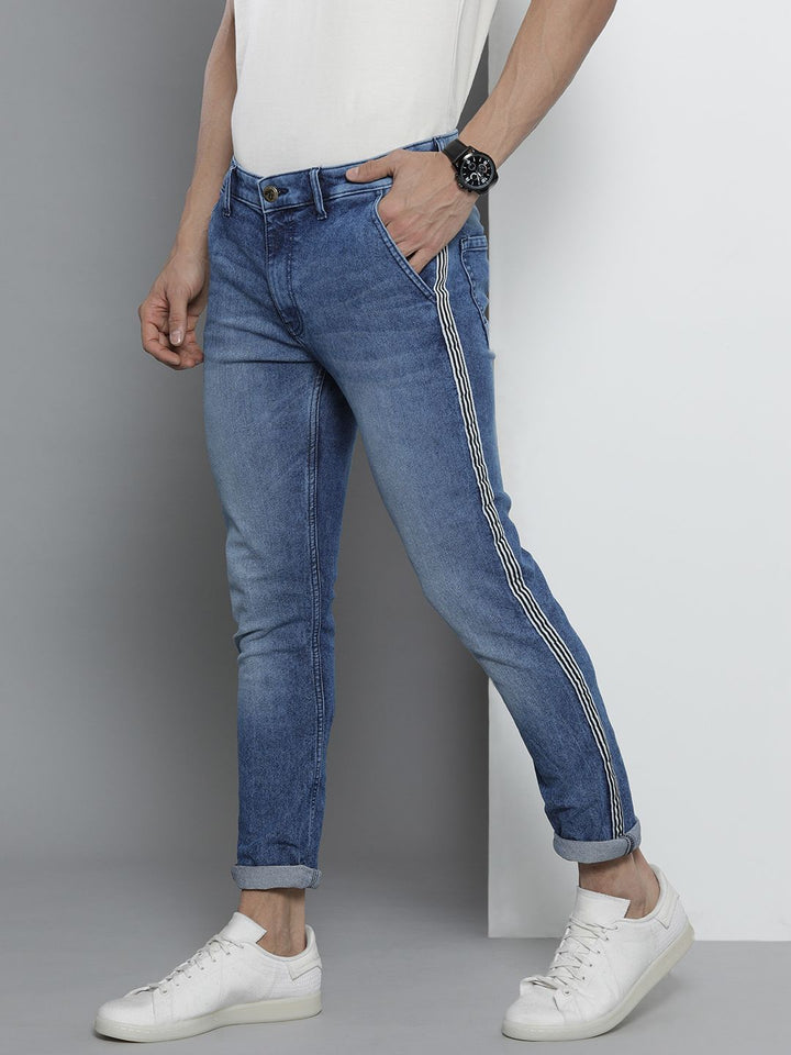 The Indian Garage Co Men Blue Slim Fit Stretchable Jeans
