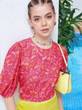 DressBerry Blooming With Confidence Cut-Out Crop Top
