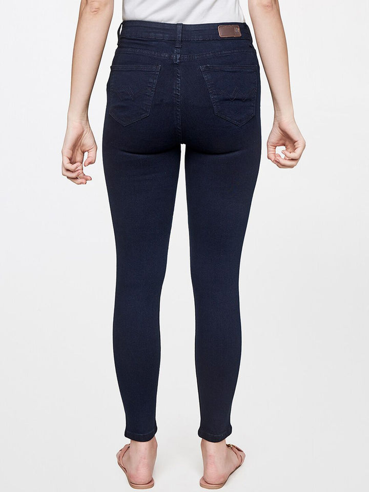 AND Women Blue Skinny Fit Trousers