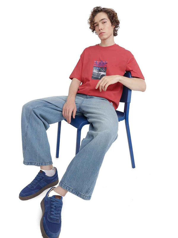 RARE RABBIT Printed Baggy T-shirt