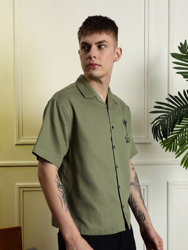 Baju Katun Kolar Cuba Eszett Martini Boxy Fit