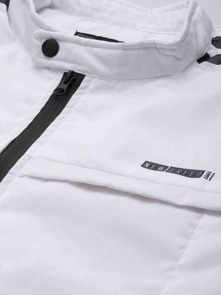 The Indian Garage Co Men Zip-Front Slim Fit Biker Jacket