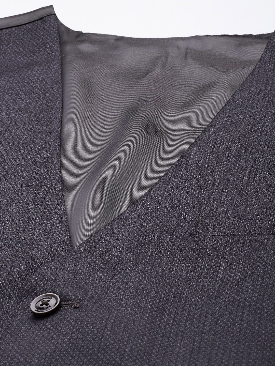 Park Avenue Self Design Textured Single Breasted Regular Fit 3 Piece Party Suits