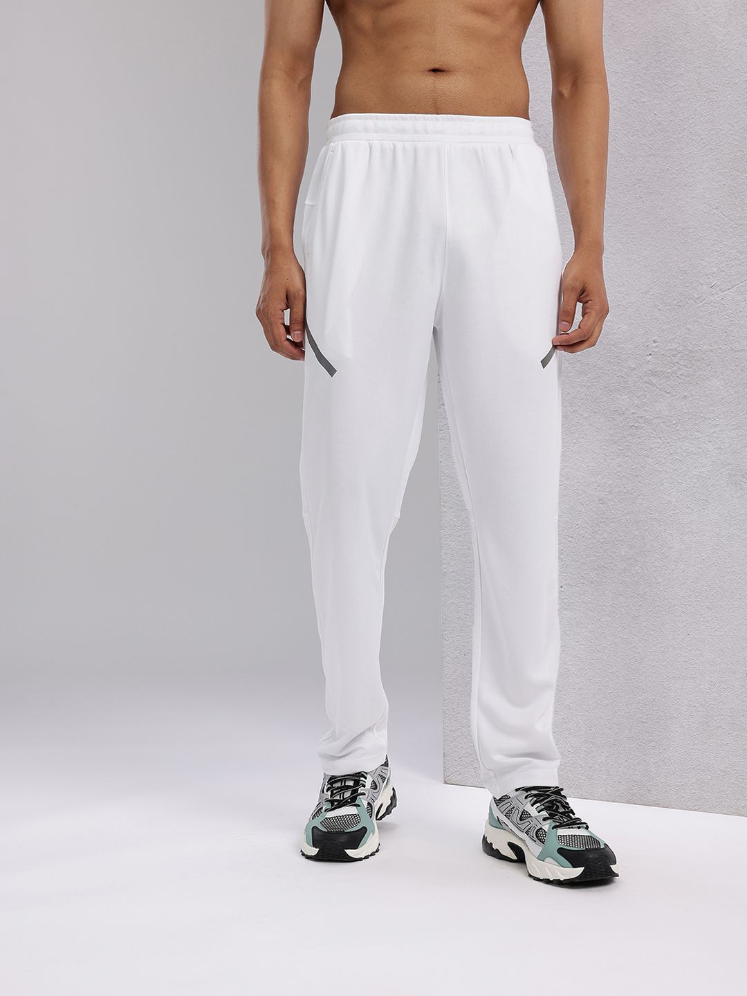 HRX by Hrithik Roshan Men Rapid-Dry Mid-Rise Regular Fit Running Track pants