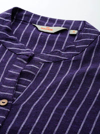 Anouk Women Striped Pure Cotton Kurta