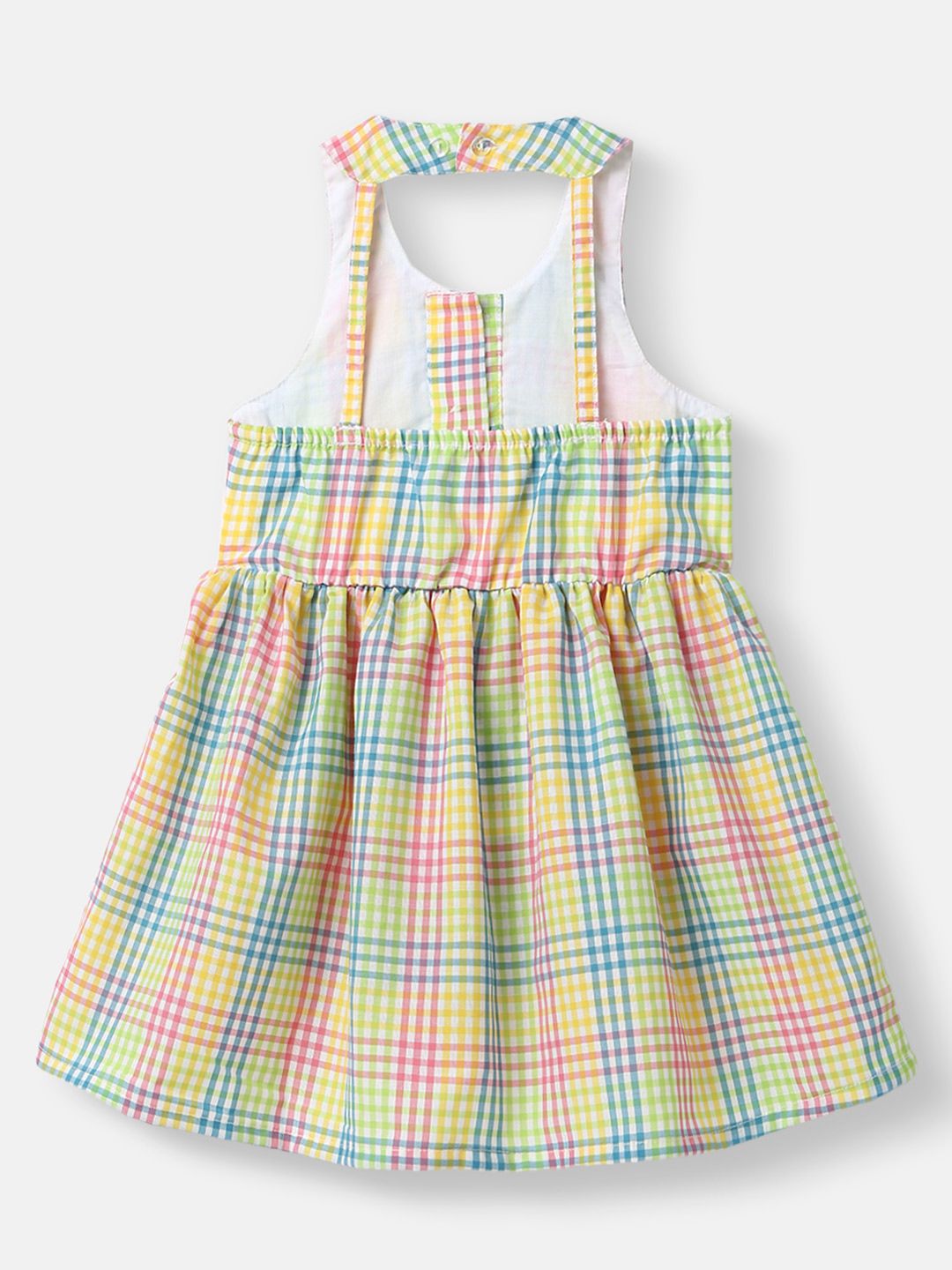 Nauti Nati Multicoloured Checked Halter Neck Dress
