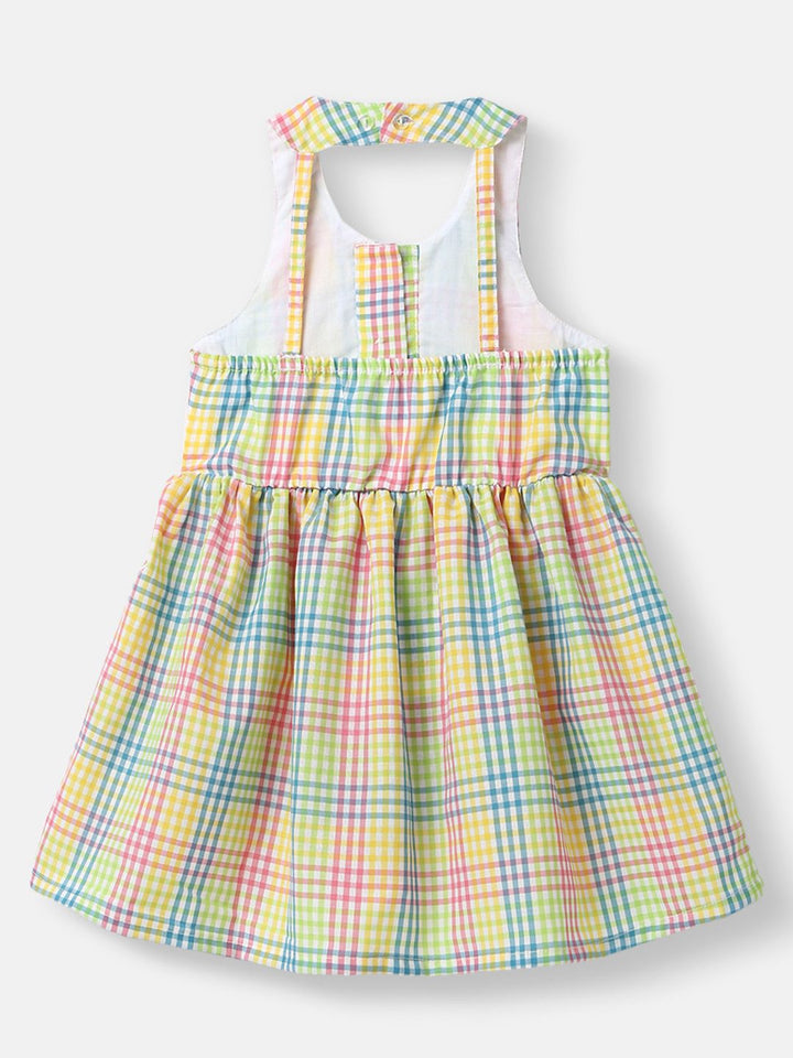 Nauti Nati Multicoloured Checked Halter Neck Dress