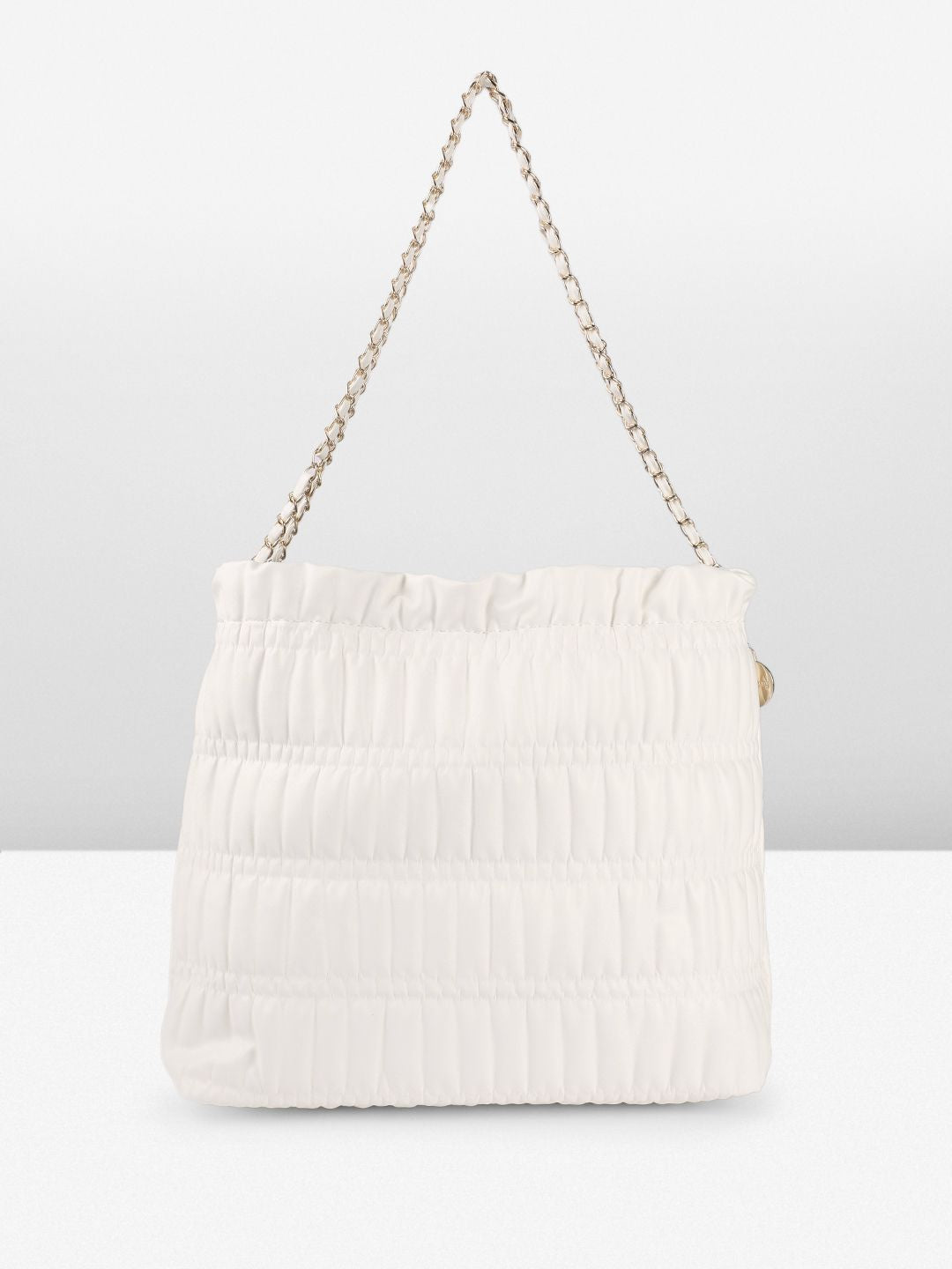 DressBerry Structured Quilted Shoulder Bag with Pouch