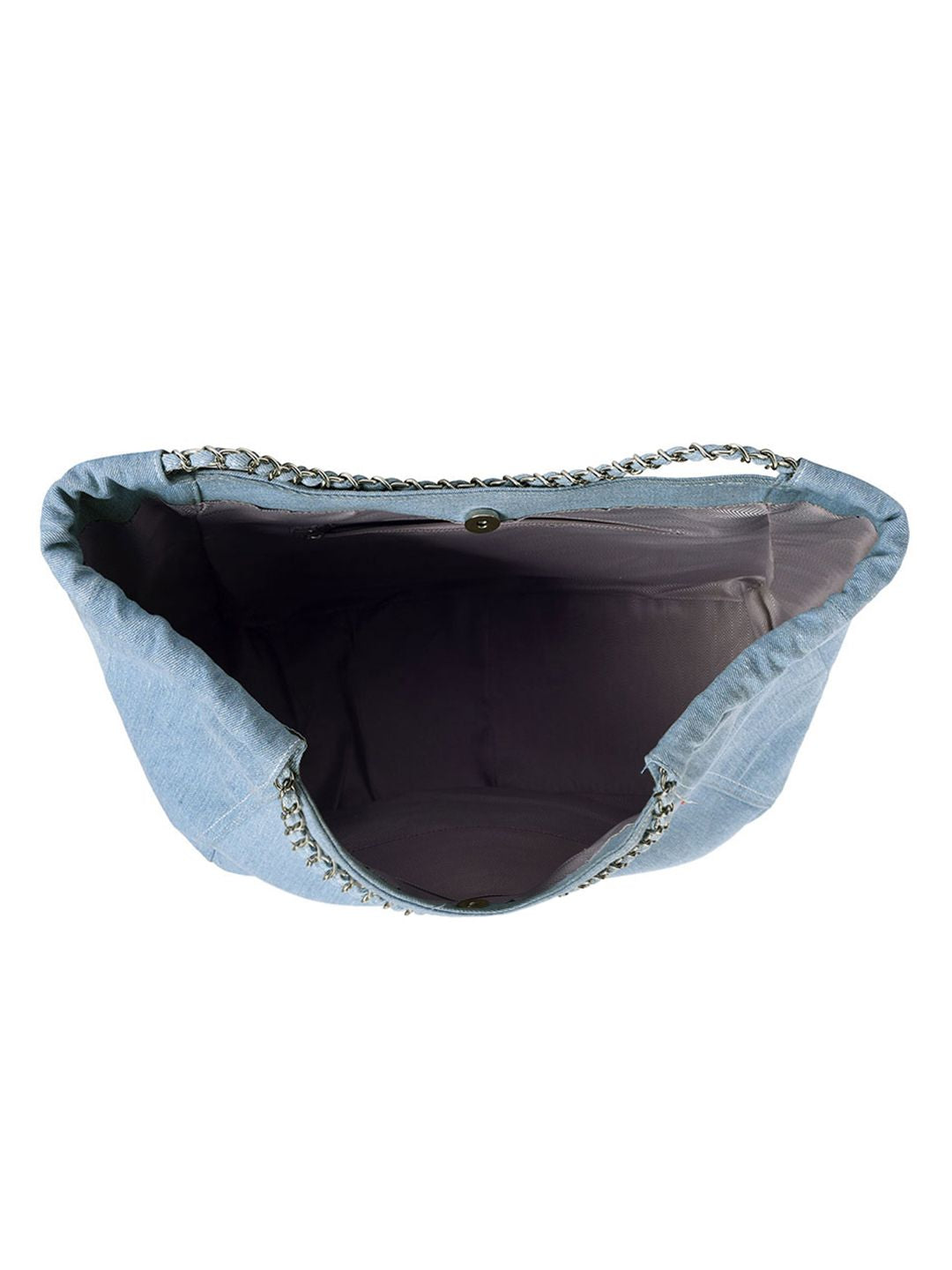 Lino Perros Denim Structured Shoulder Bag
