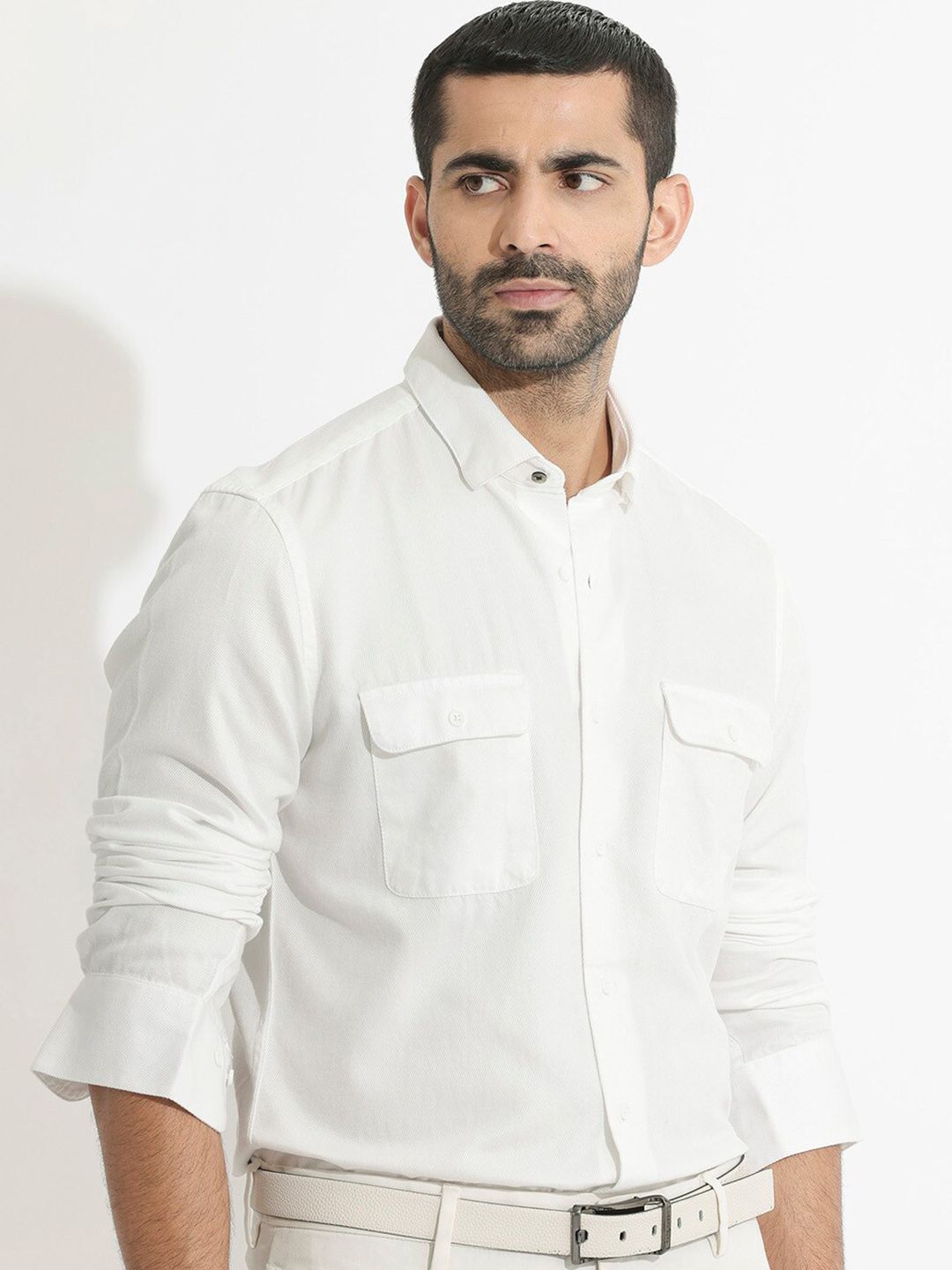 RARE RABBIT Men Lipton Slim Fit Classic Cotton Shirt