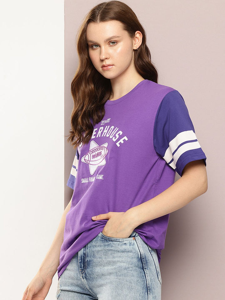 DILLINGER Printed Oversized Pure Cotton T-shirt