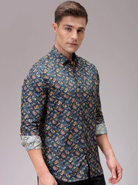The Indian Garage Co Men Slim Fit Floral Opaque Printed Casual Shirt