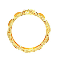 Set Karatcart dari 2 gelang Kundan berlapis emas