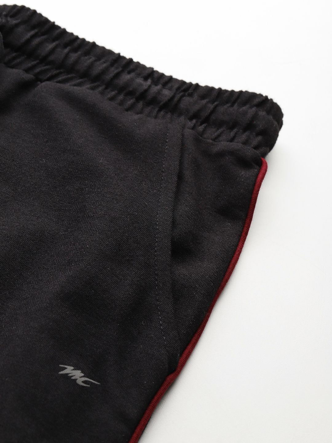 Monte Carlo Women Mid-Rise Regular Fit Track Pants with Contrast Piping