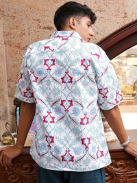 The Indian Garage Co Men Relaxed Fit Indie Floral Printed Resortwear Shirt