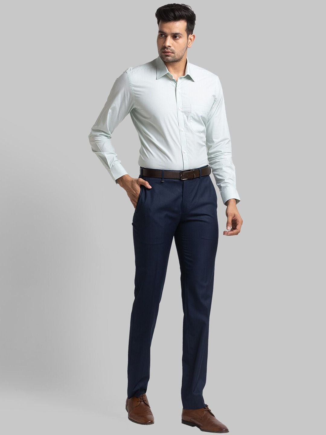 Raymond Men Mid-Rise Formal Trousers