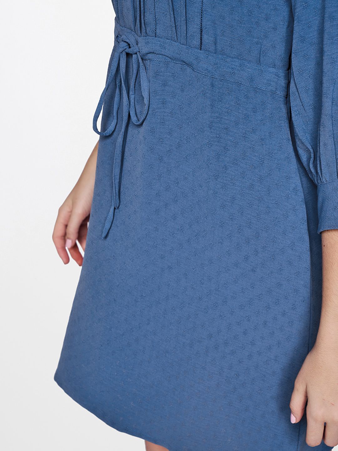 AND Puff Sleeve A-Line Dress