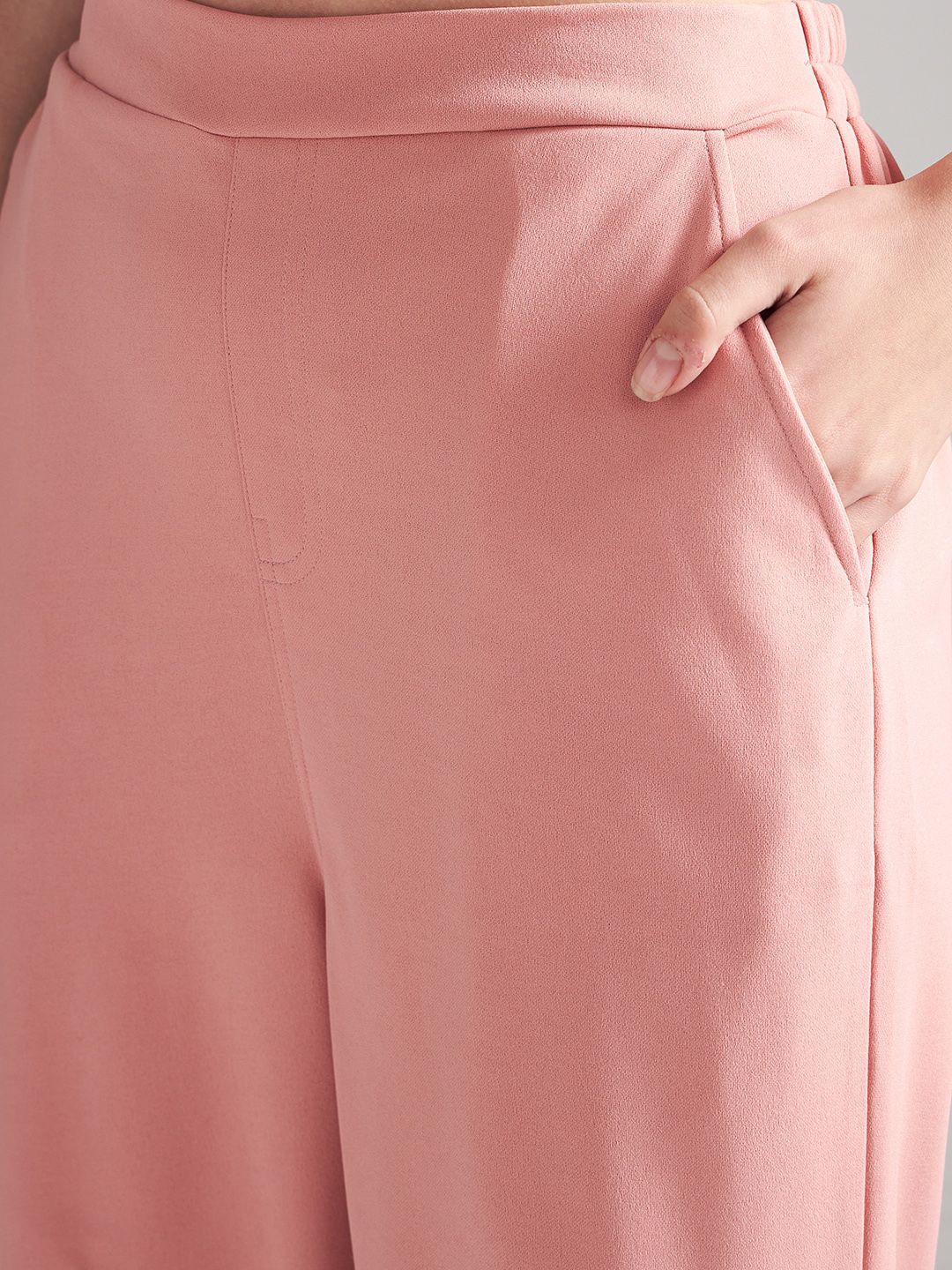 Athena V-Neck Crop Top With Trousers Co-Ords
