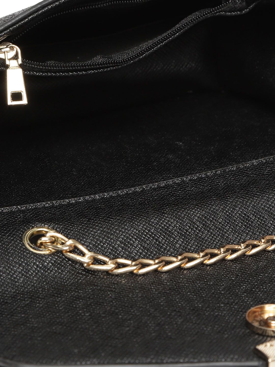 Lino Perros Black Shimmer Sling Bag