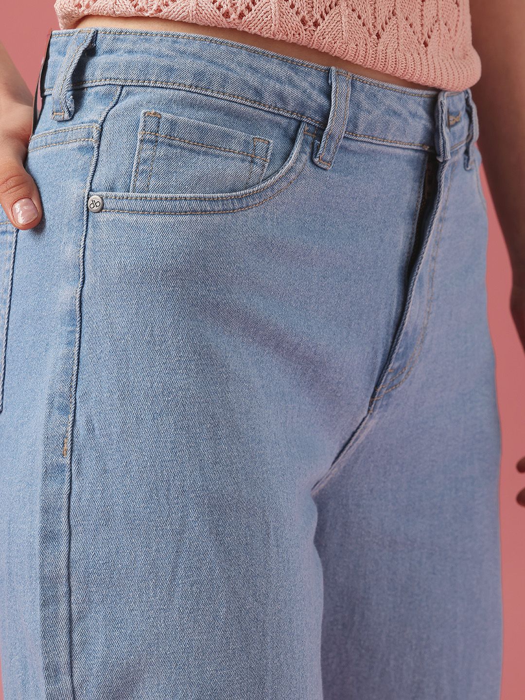 DressBerry Women High-Rise Light Fade Stretchable Jeans
