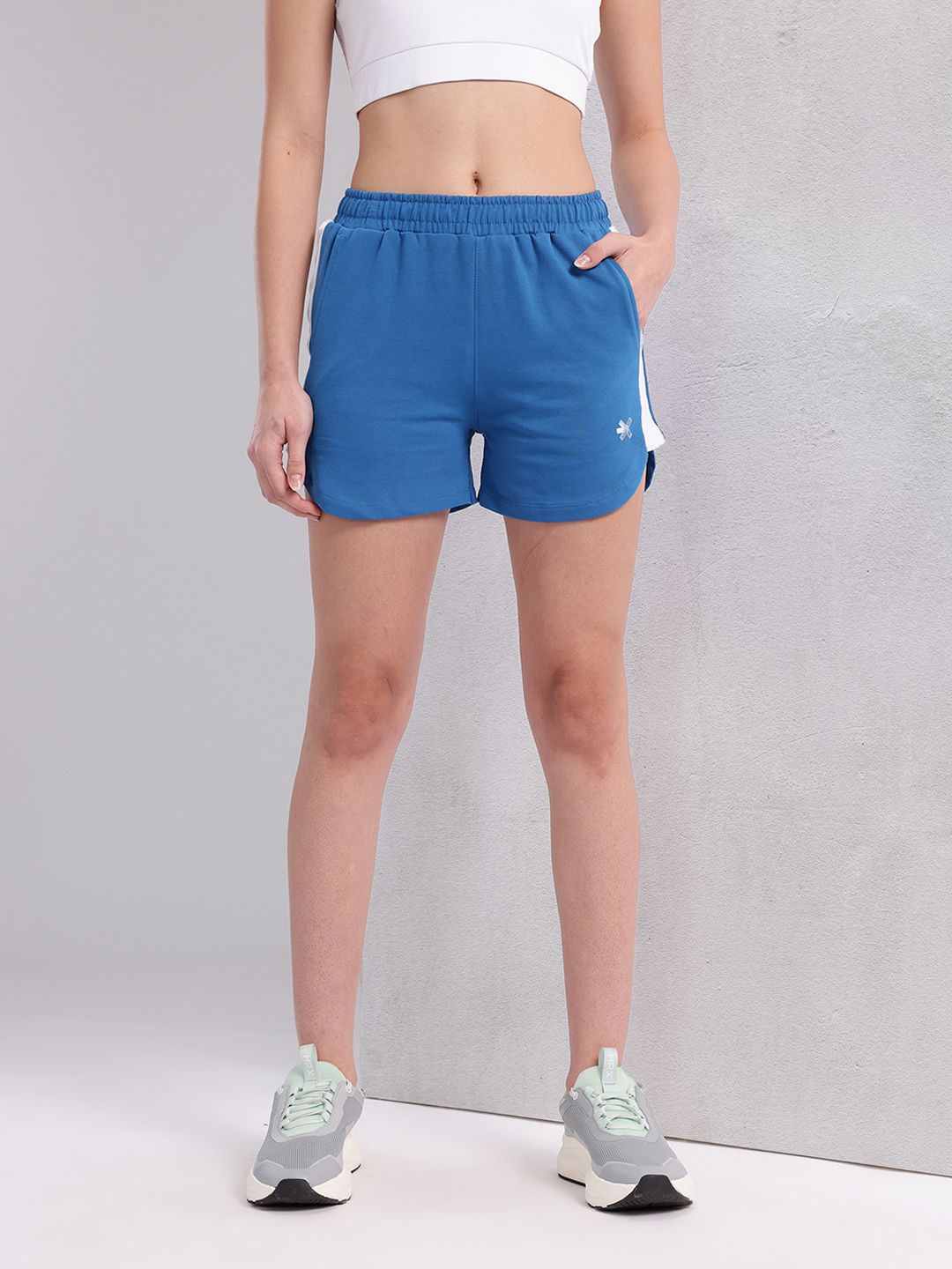 HRX by Hrithik Roshan Women Contrast Panel Training Shorts