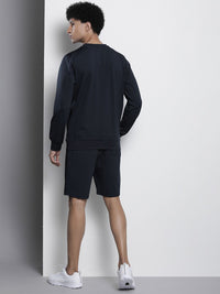 The Indian Garage Co Men Crew Neck Sweatshirt & Shorts Co-Ord Set