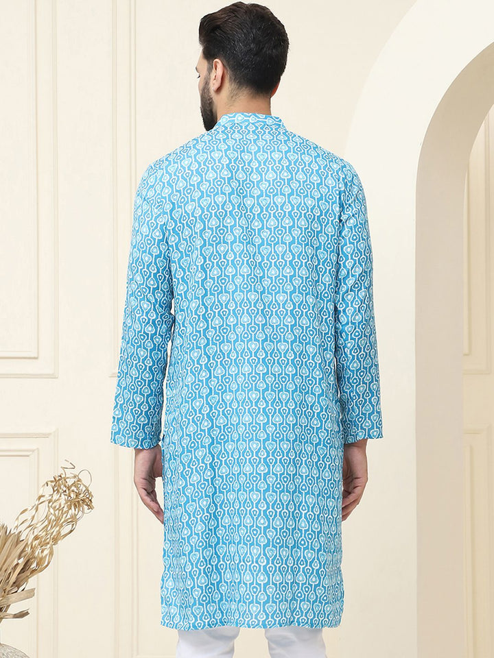 SOJANYA Ethnic Motifs Printed Pure Cotton Straight Kurta