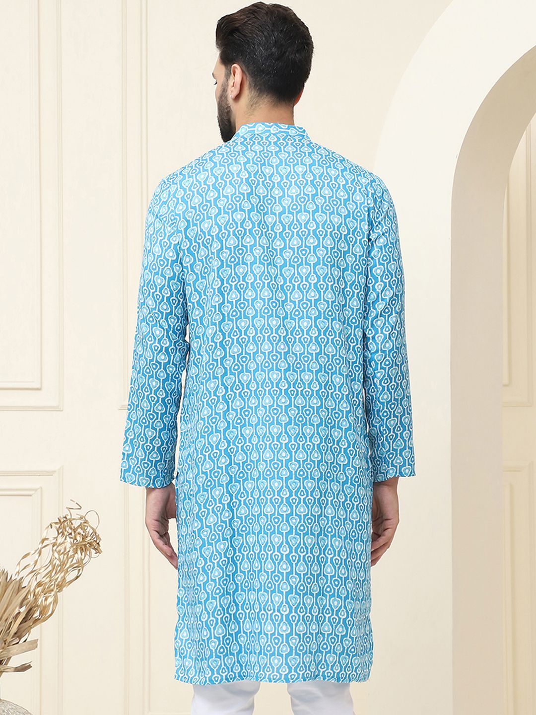 SOJANYA Ethnic Motifs Printed Pure Cotton Straight Kurta