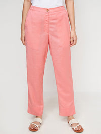 Global Desi Women Straight Fit Parallel Trousers