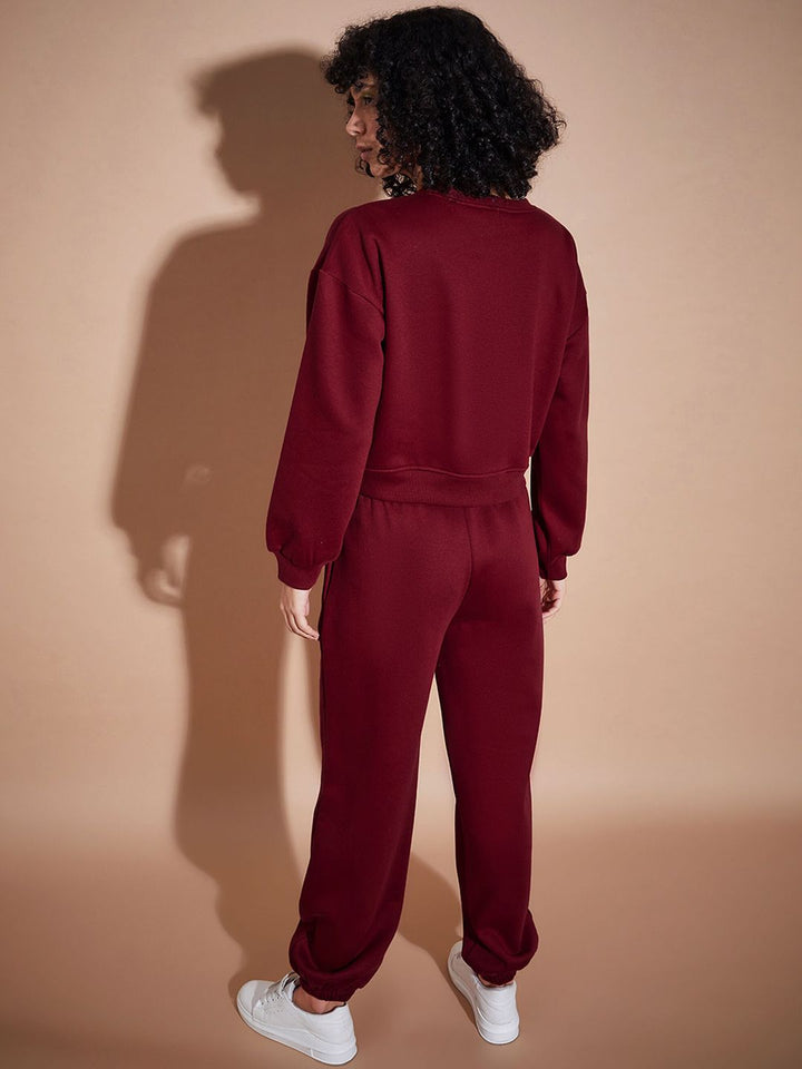 SASSAFRAS BASICS Fleece Oversized Sweatshirt With Joggers