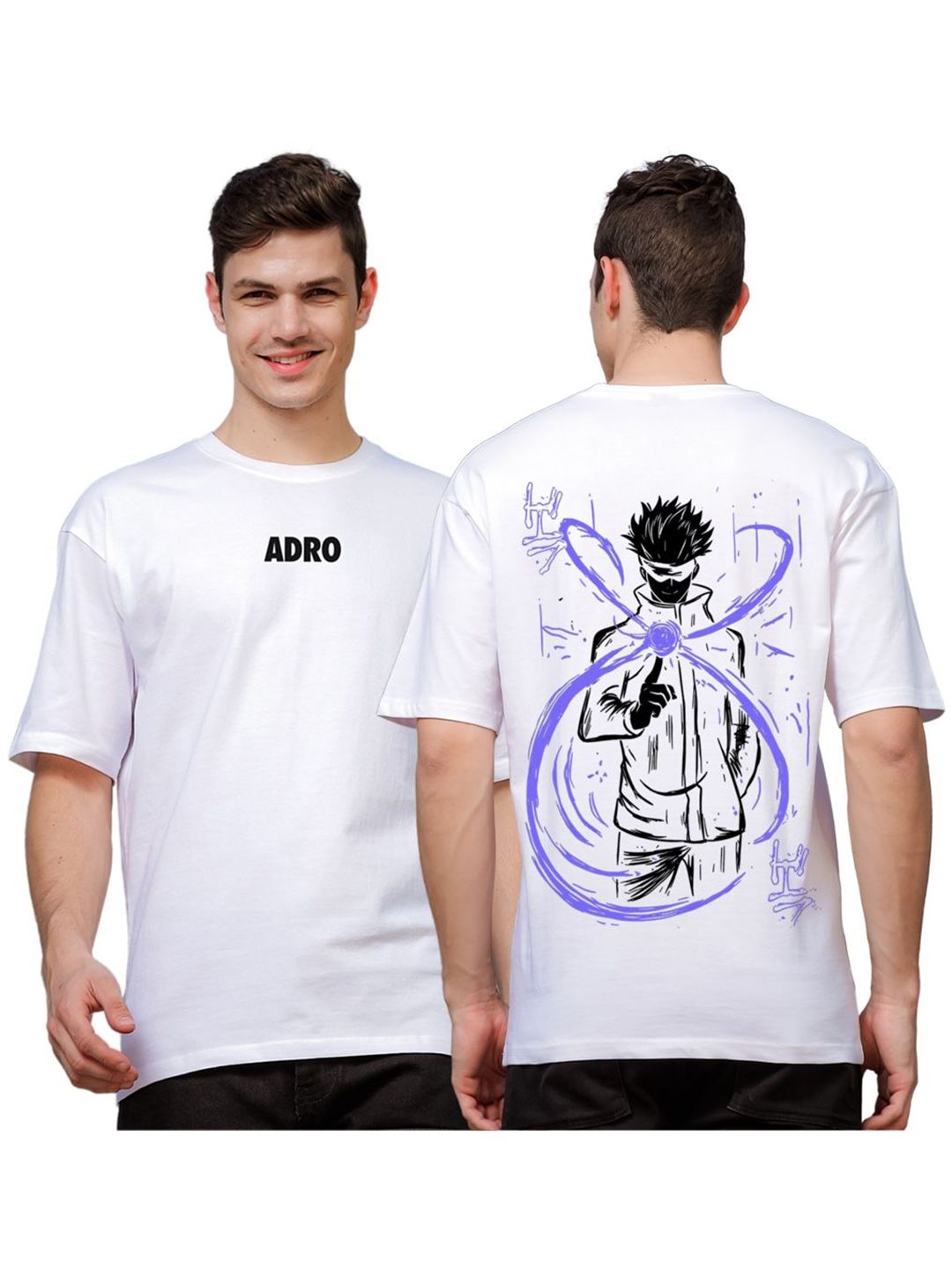 ADRO Men Printed Extended Sleeves Pockets T-shirt