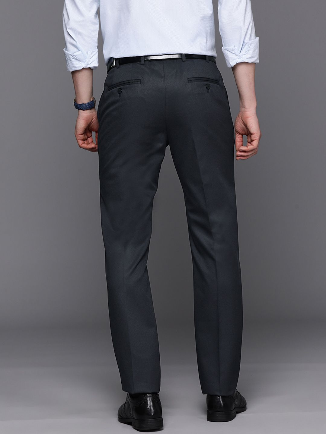 Raymond Men Slim Fit Formal Trousers