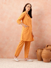 all about you Women Pure Cotton Shirt Kurta with Trousers